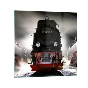 Impression sur verre - Image sur verre - Il se lève et siffle, halète et souffle - 50x50 cm