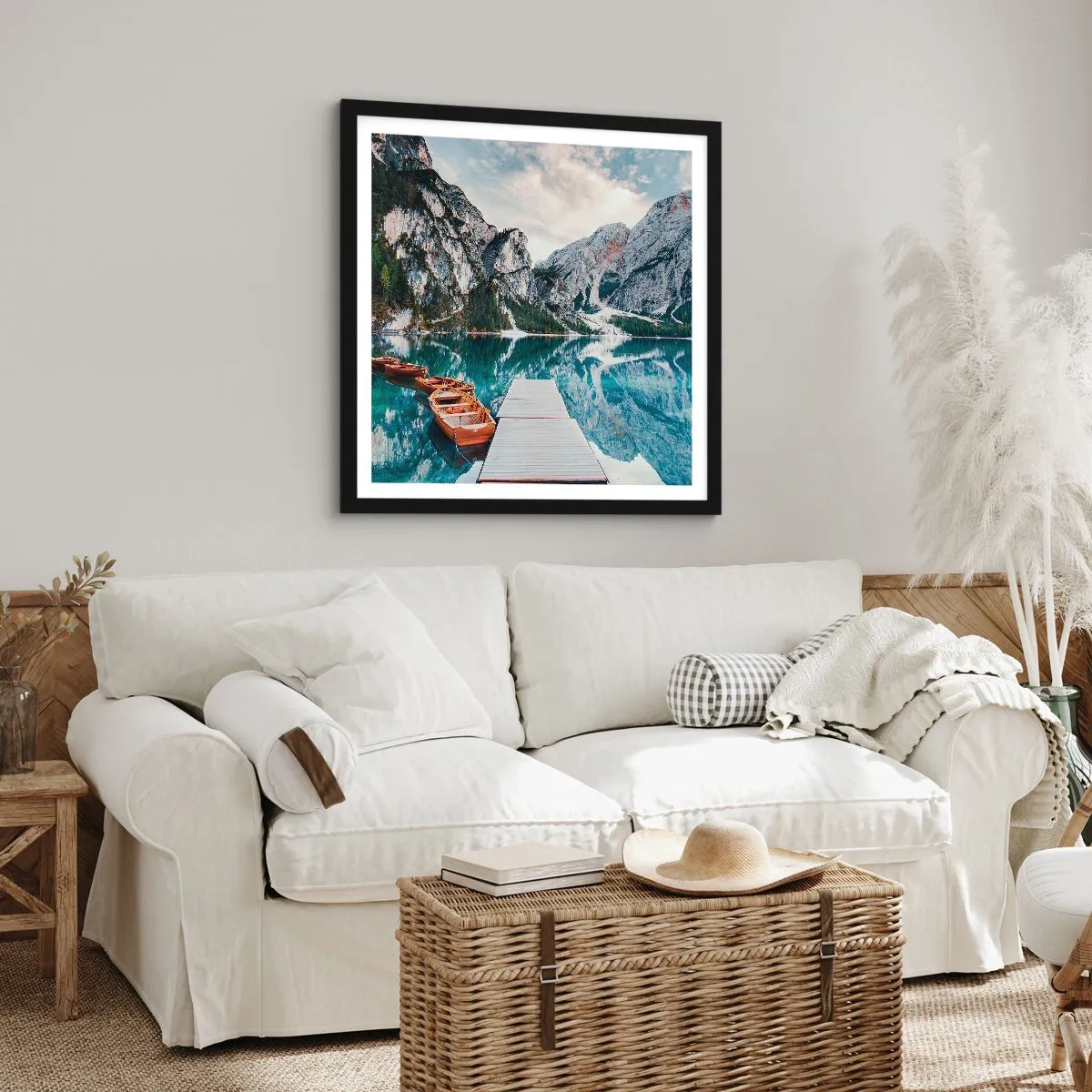 Affiche dans un cadre noir - Poster - On va te montrer la beauté - 30x30 cm