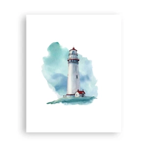 Affiche - Poster - La douce sœur du bleu - 40x50 cm