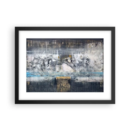 Affiche dans un cadre noir - Poster - Comme sur la glace, comme après décembre - 40x30 cm