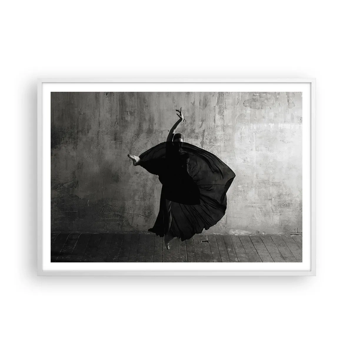 Affiche dans un cadre blanc - Poster - Pas plein de passion - 100x70 cm