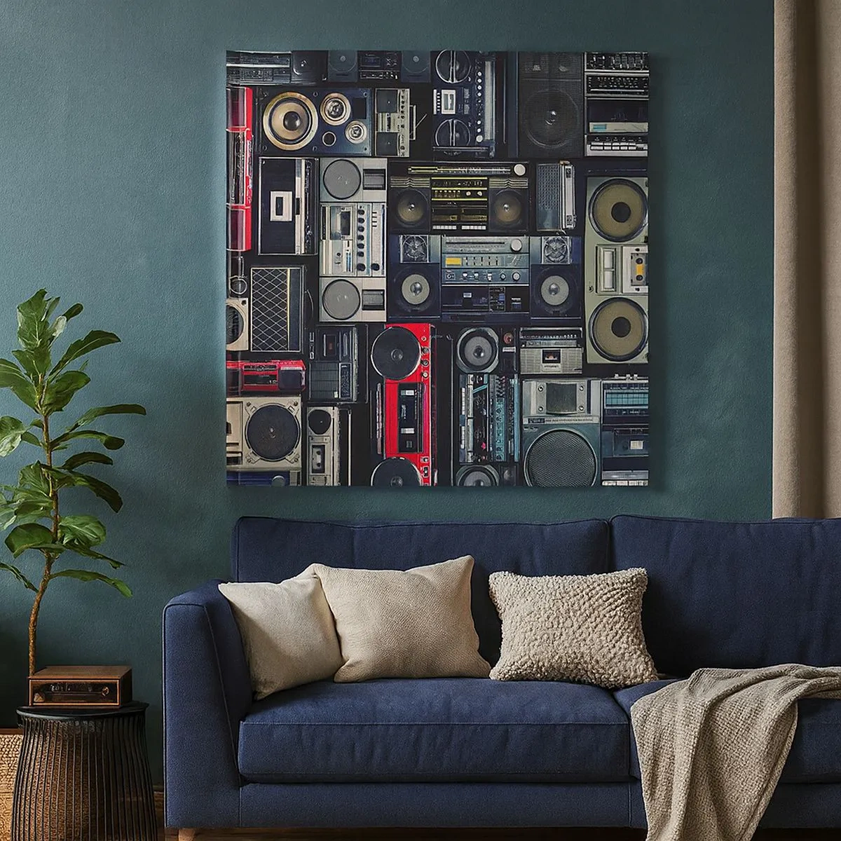 Impression sur toile - Image sur toile - Nostalgie des années 80 - 30x30 cm