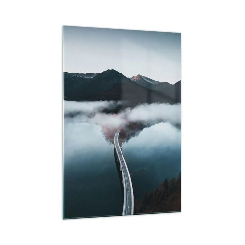 Impression sur verre - Image sur verre - Sur une eau aussi lisse qu'un miroir - 70x100 cm