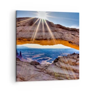 Impression sur toile - Image sur toile - Par la porte rocheuse - 60x60 cm