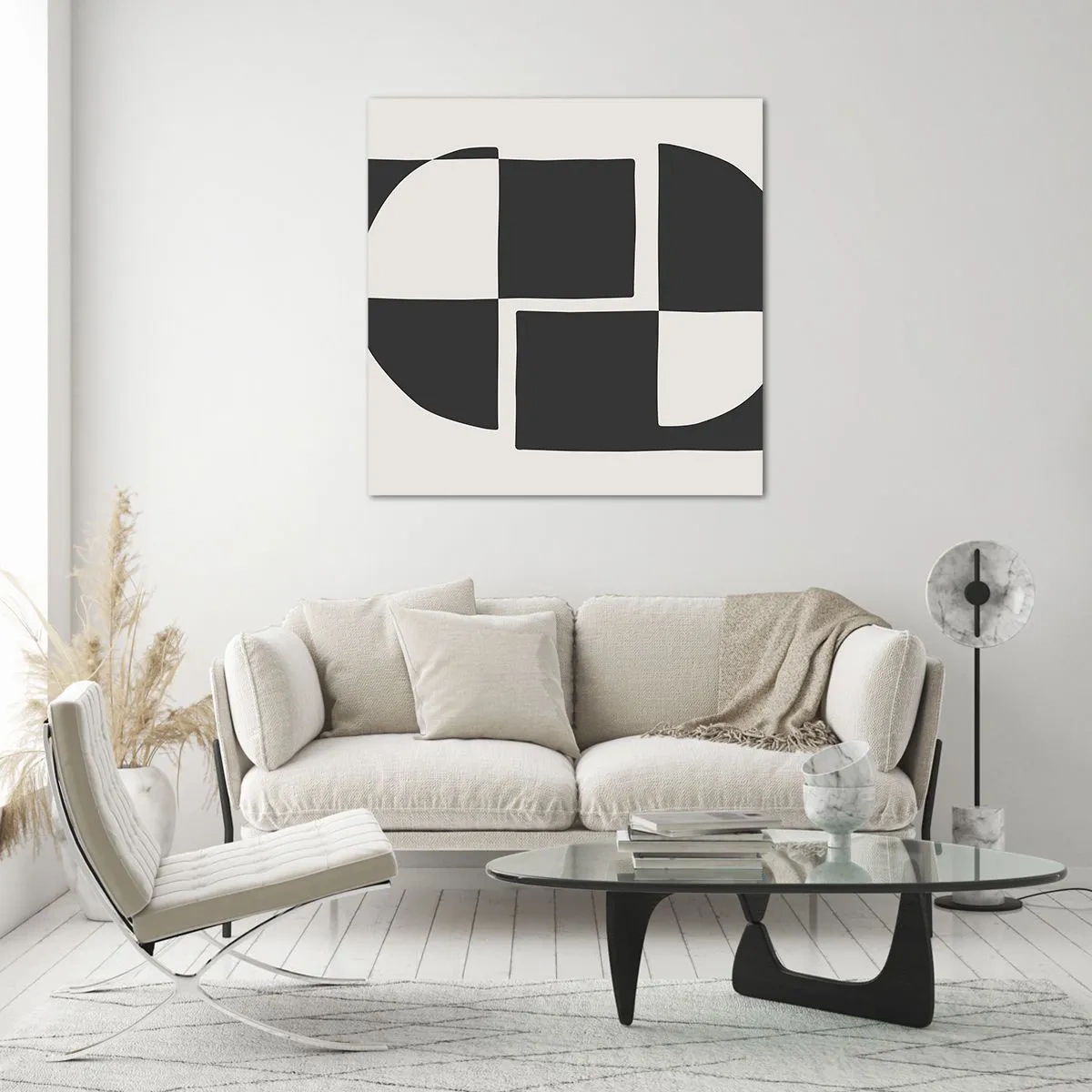 Impression sur verre - Image sur verre - Antithèse - Synthèse - 40x40 cm