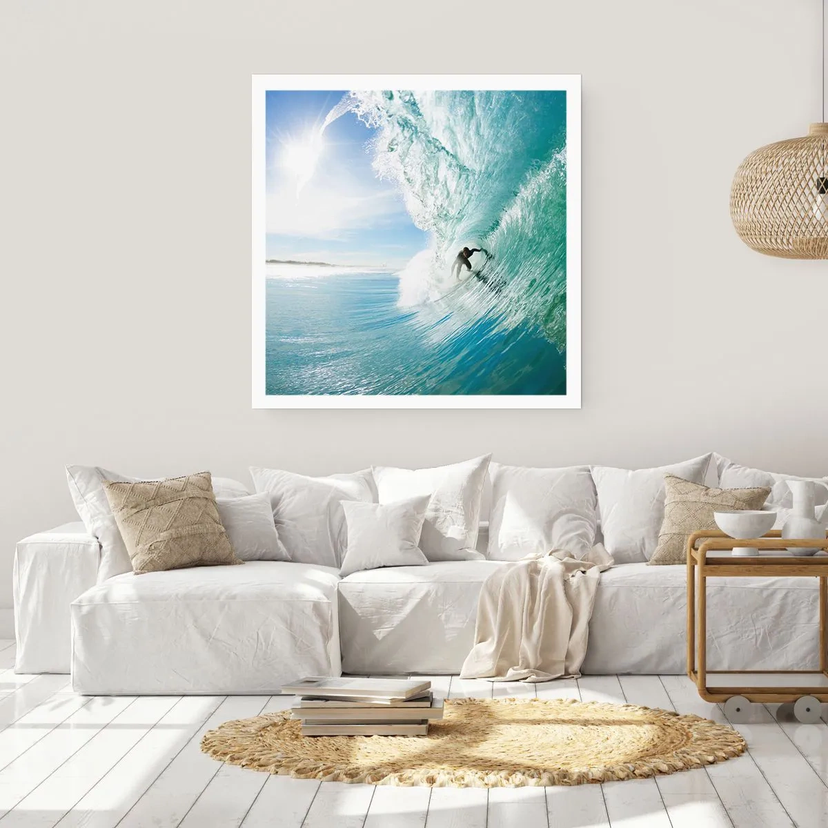 Affiche - Poster - Toujours sur la vague - 50x50 cm