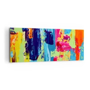 Impression sur toile - Image sur toile - La vie est belle! - 100x40 cm