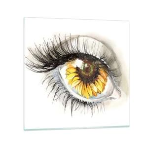 Impression sur verre - Image sur verre - Un look aussi chaud que l'été - 40x40 cm