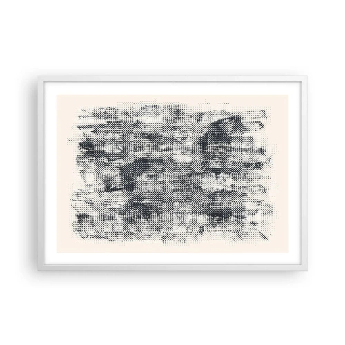 Affiche dans un cadre blanc - Poster - Composition brumeuse - 70x50 cm