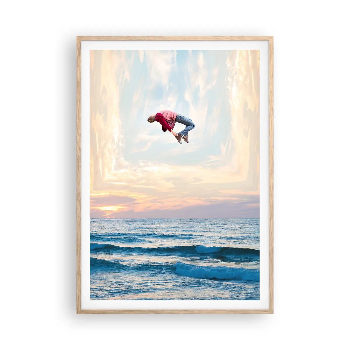 Affiche dans un chêne clair - Poster - Vers une autre dimension - 70x100 cm