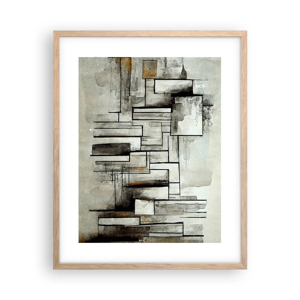 Affiche dans un chêne clair - Poster - Le pouvoir de la simplicité - 40x50 cm