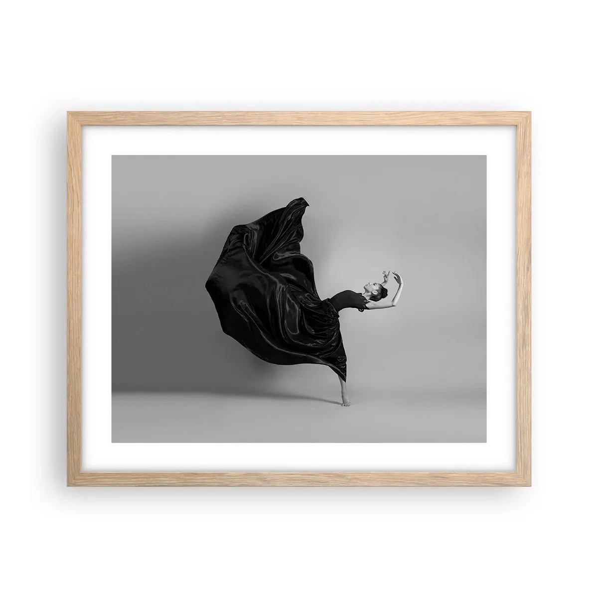 Affiche dans un chêne clair - Poster - Musique ailées - 50x40 cm