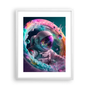 Affiche dans un cadre blanc - Poster - porte des étoiles - 40x50 cm