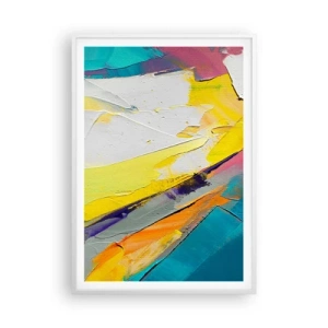 Affiche dans un cadre blanc - Poster - Anatomie du monde - 70x100 cm