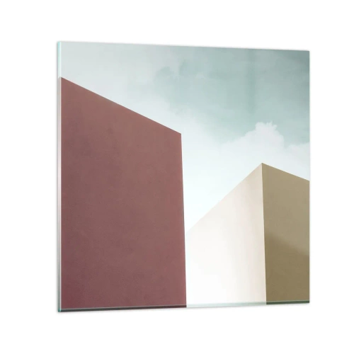 Impression sur verre - Image sur verre - La géométrie d'un été ensoleillé - 70x70 cm