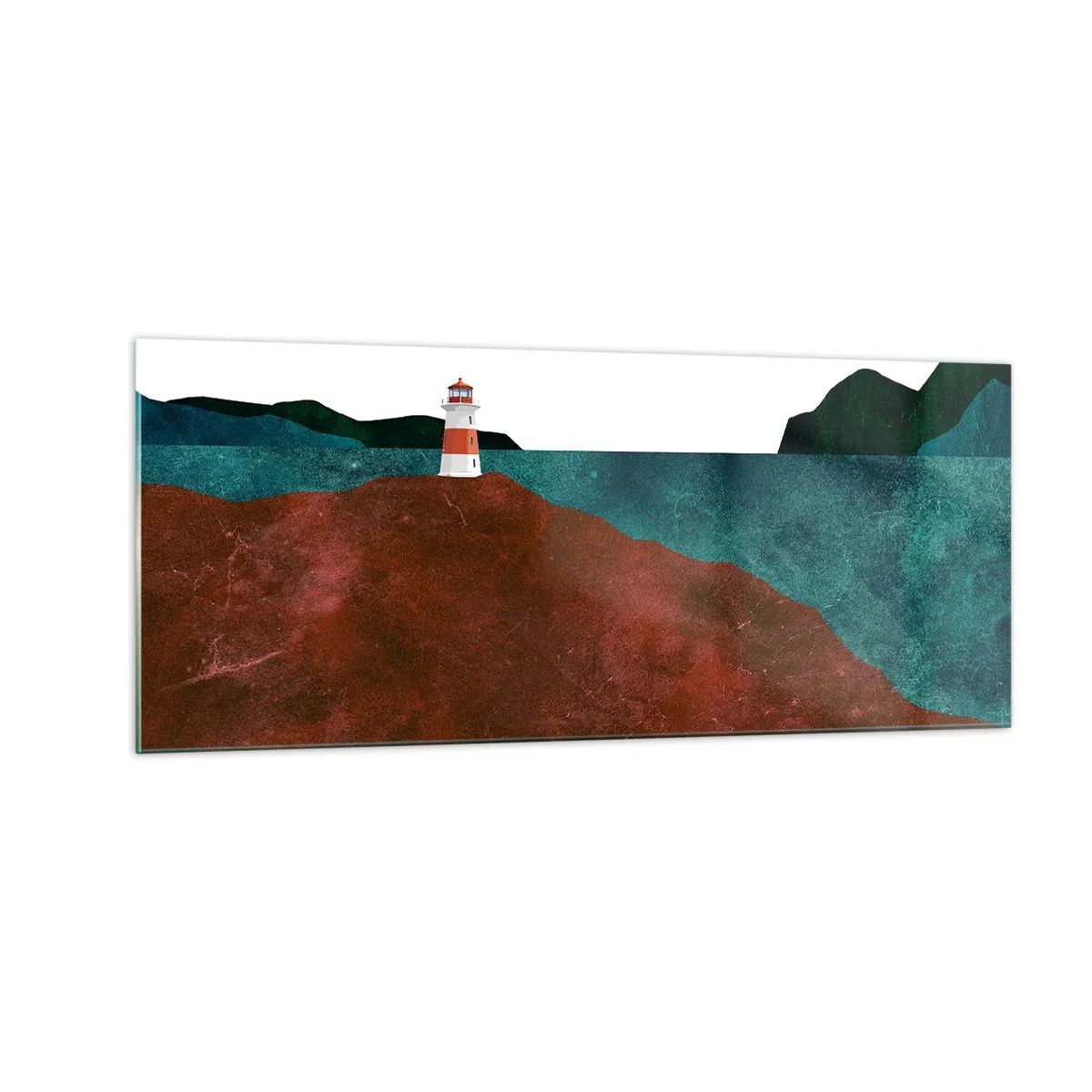 Impression sur verre - Image sur verre - En regardant la mer - 100x40 cm