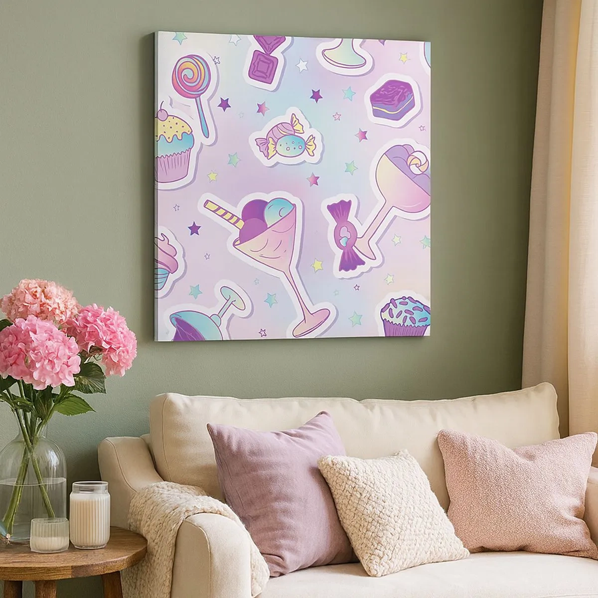 Impression sur toile - Image sur toile - Pour que tous les jours soit un anniversaire  - 30x30 cm