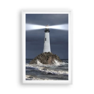 Affiche dans un cadre blanc - Poster - I… i… ici ! - 61x91 cm