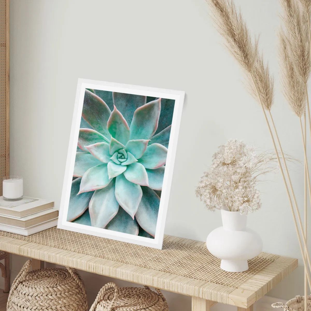 Affiche dans un cadre blanc - Poster - Le coeur du désert - 61x91 cm