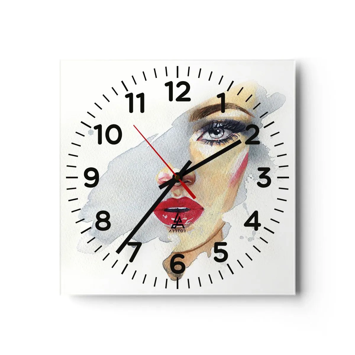 Horloge murale - Pendule murale - Reflet dans une goutte d'eau - 30x30 cm