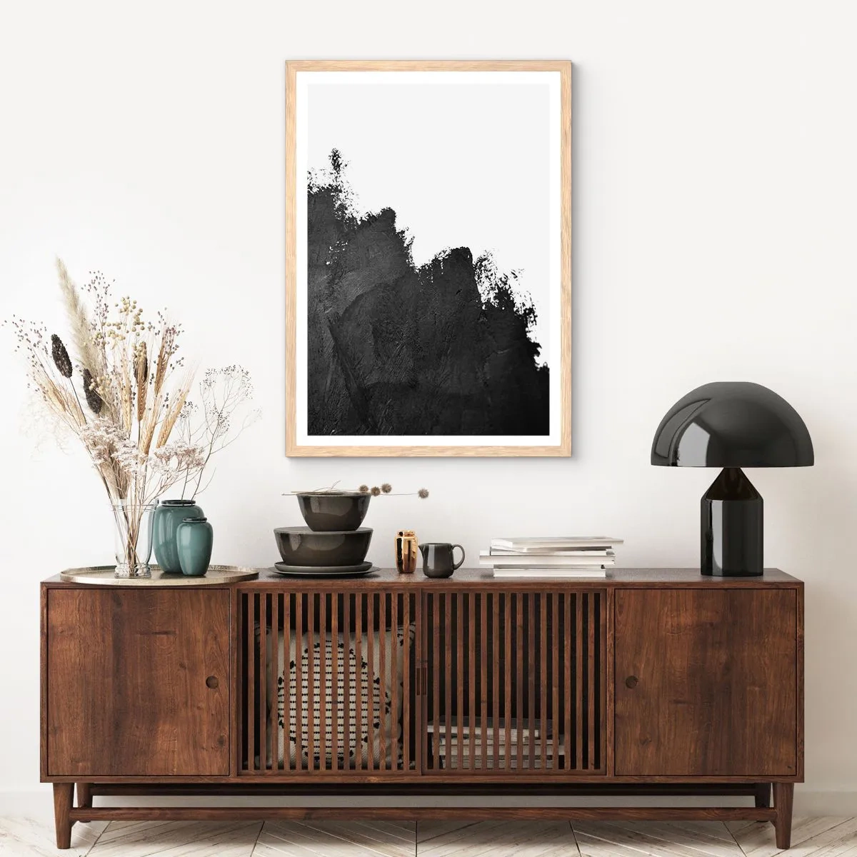 Affiche dans un chêne clair - Poster - Éléments : terre - 50x70 cm