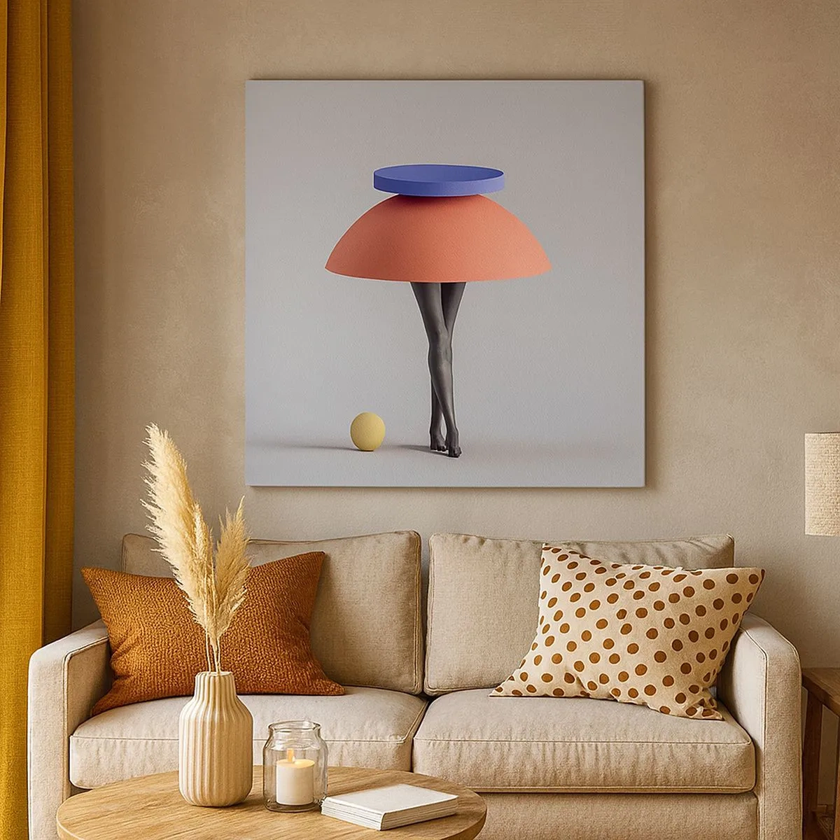 Impression sur toile - Image sur toile - Composition surréaliste - 30x30 cm