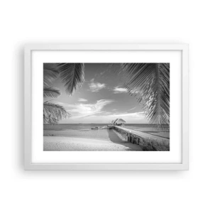 Affiche dans un cadre blanc - Poster - Souvenirs ou rêve? - 40x30 cm