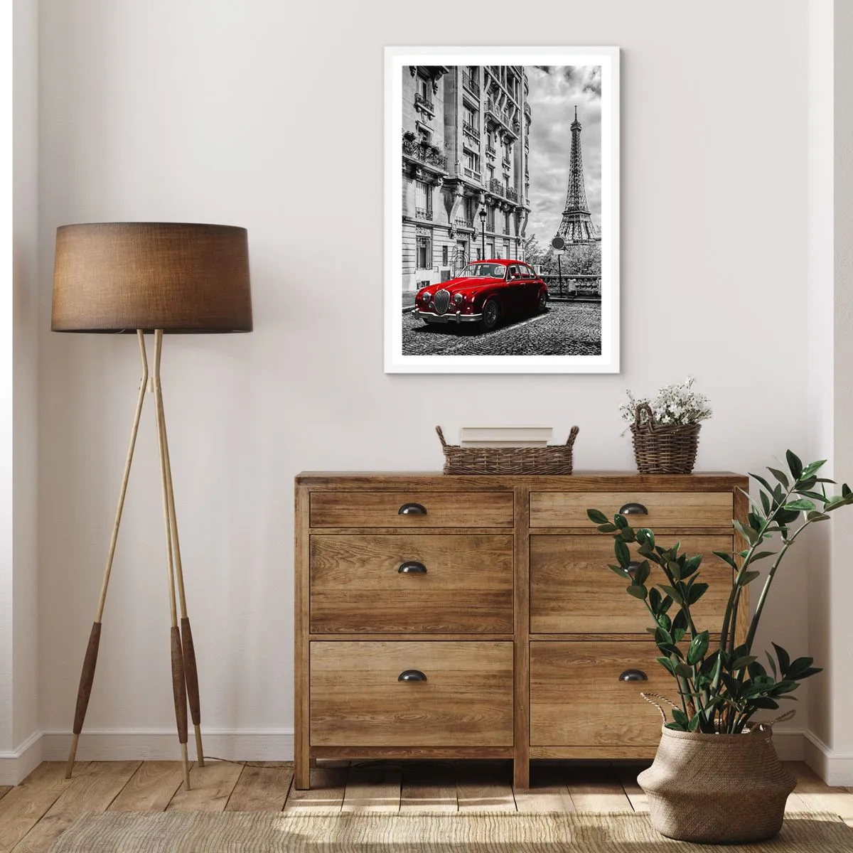 Affiche dans un cadre blanc - Poster - Prédateur dans la ville - 30x40 cm