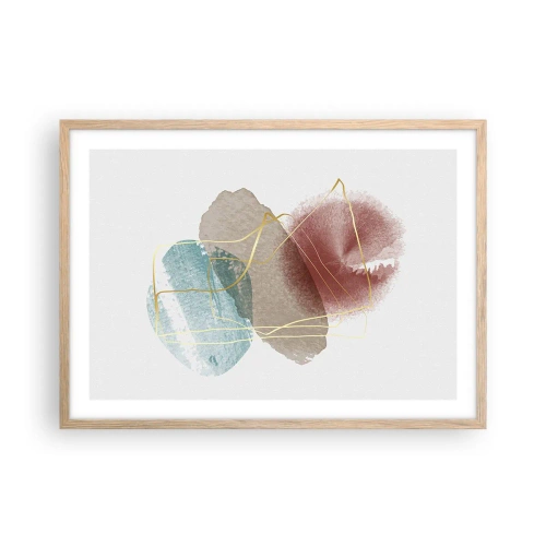 Affiche dans un chêne clair - Poster - Coraux de l'espace - 70x50 cm