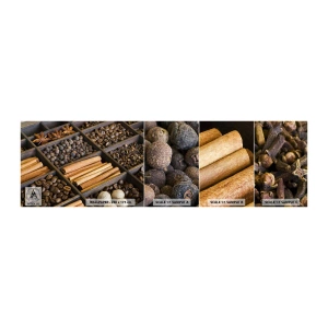 Échantillon de Papier Peint Autocollant Deluxe Sticker - Trésor d'arômes - Épices, Café, Cannelle - 100x30 cm