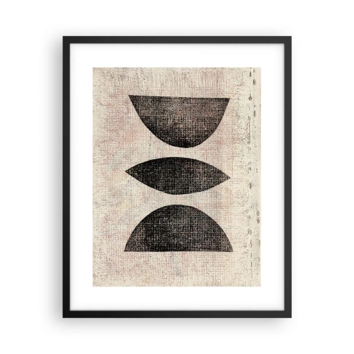 Affiche dans un cadre noir - Poster - Abstraction ethnique - 40x50 cm