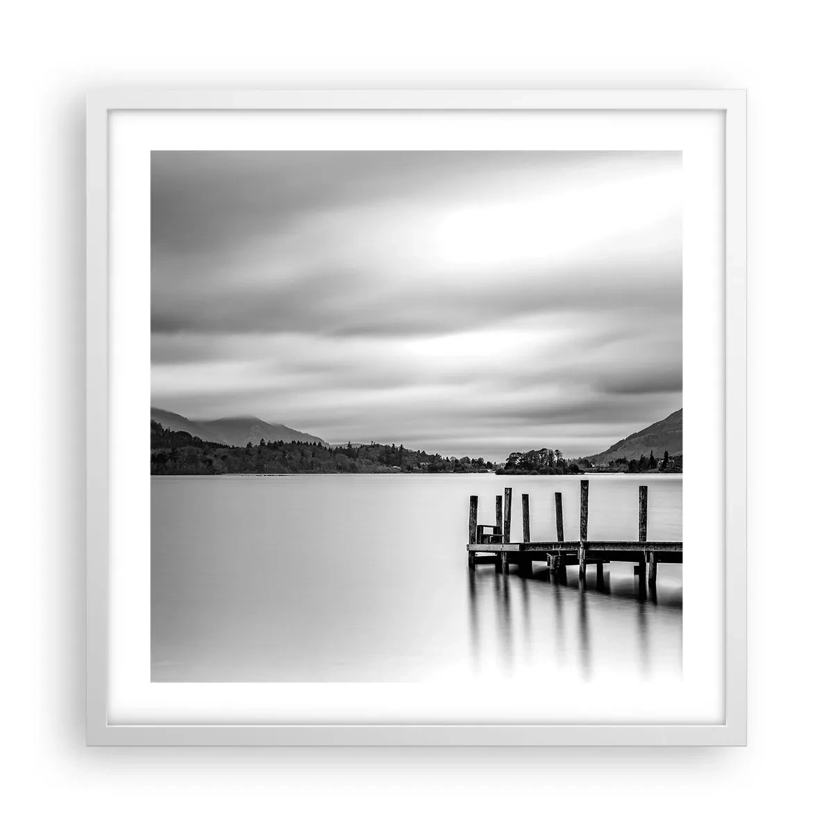 Affiche dans un cadre blanc - Poster - Douceur et force - 50x50 cm