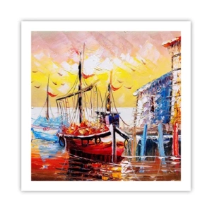 Affiche - Poster - Bon retour - 60x60 cm