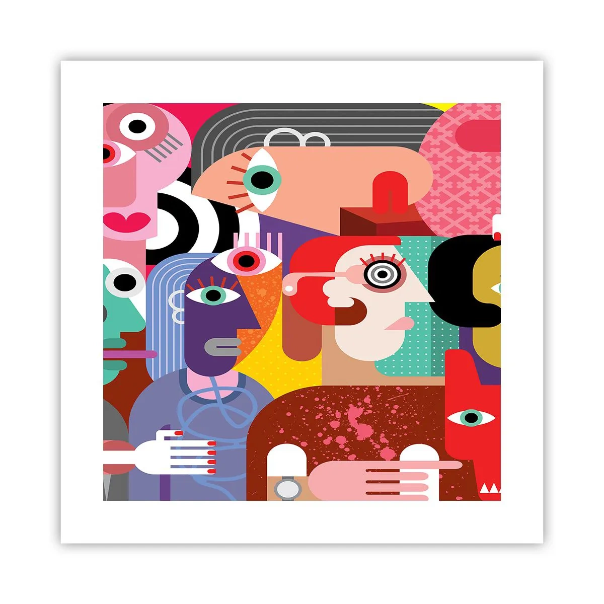 Affiche - Poster - Nous par M. Picasso - 40x40 cm