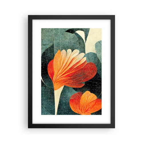 Affiche dans un cadre noir - Poster - La chaleur des tropiques et la fraîcheur de la verdure - 30x40 cm