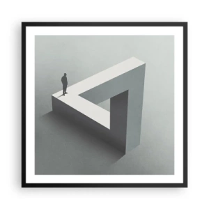 Affiche dans un cadre noir - Poster - Mais c'est possible - 60x60 cm