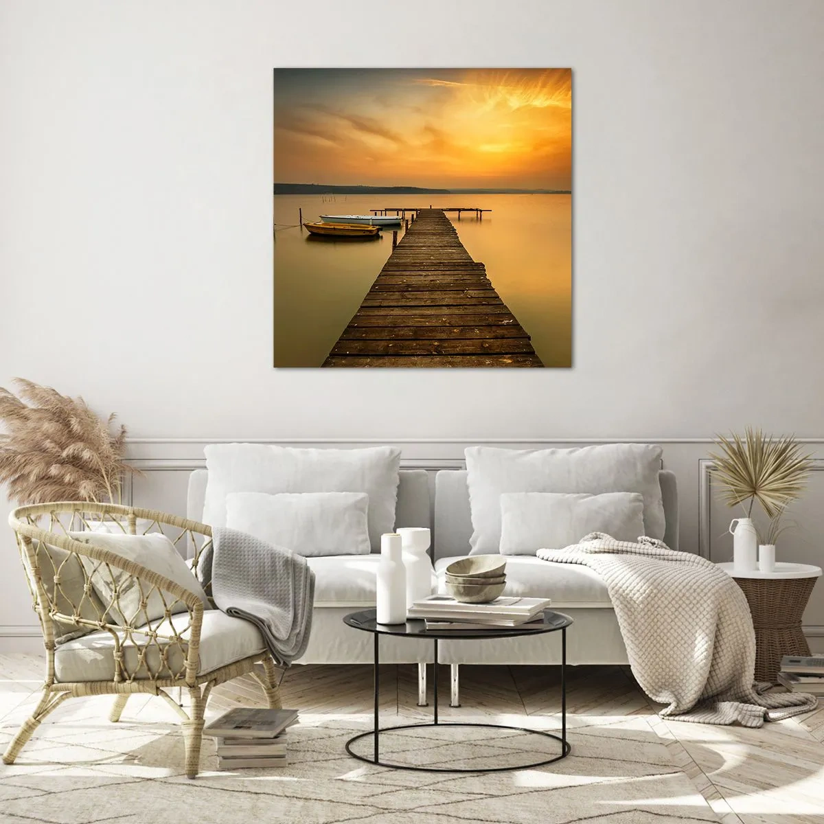 Impression sur verre - Image sur verre - Je t'ouvrirai le ciel d'or - 70x70 cm