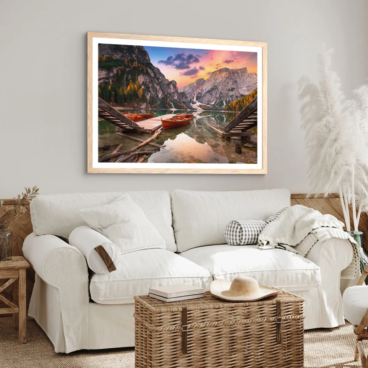 Affiche dans un chêne clair - Poster - Promesse du jour - 40x30 cm