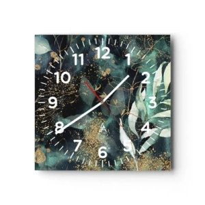 Horloge murale - Pendule murale - Jardin magique - 30x30 cm