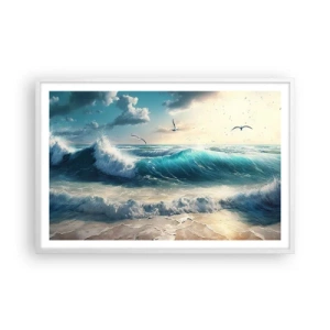 Affiche dans un cadre blanc - Poster - Ça bourdonne seulement pour toi - 91x61 cm