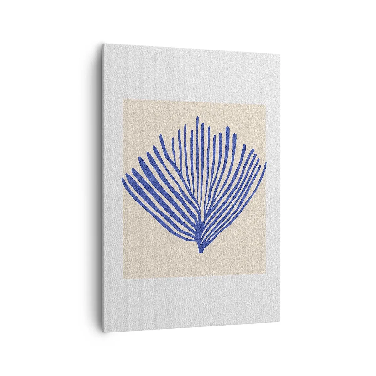 Impression sur toile - Image sur toile - Éventail bleu - 70x100 cm