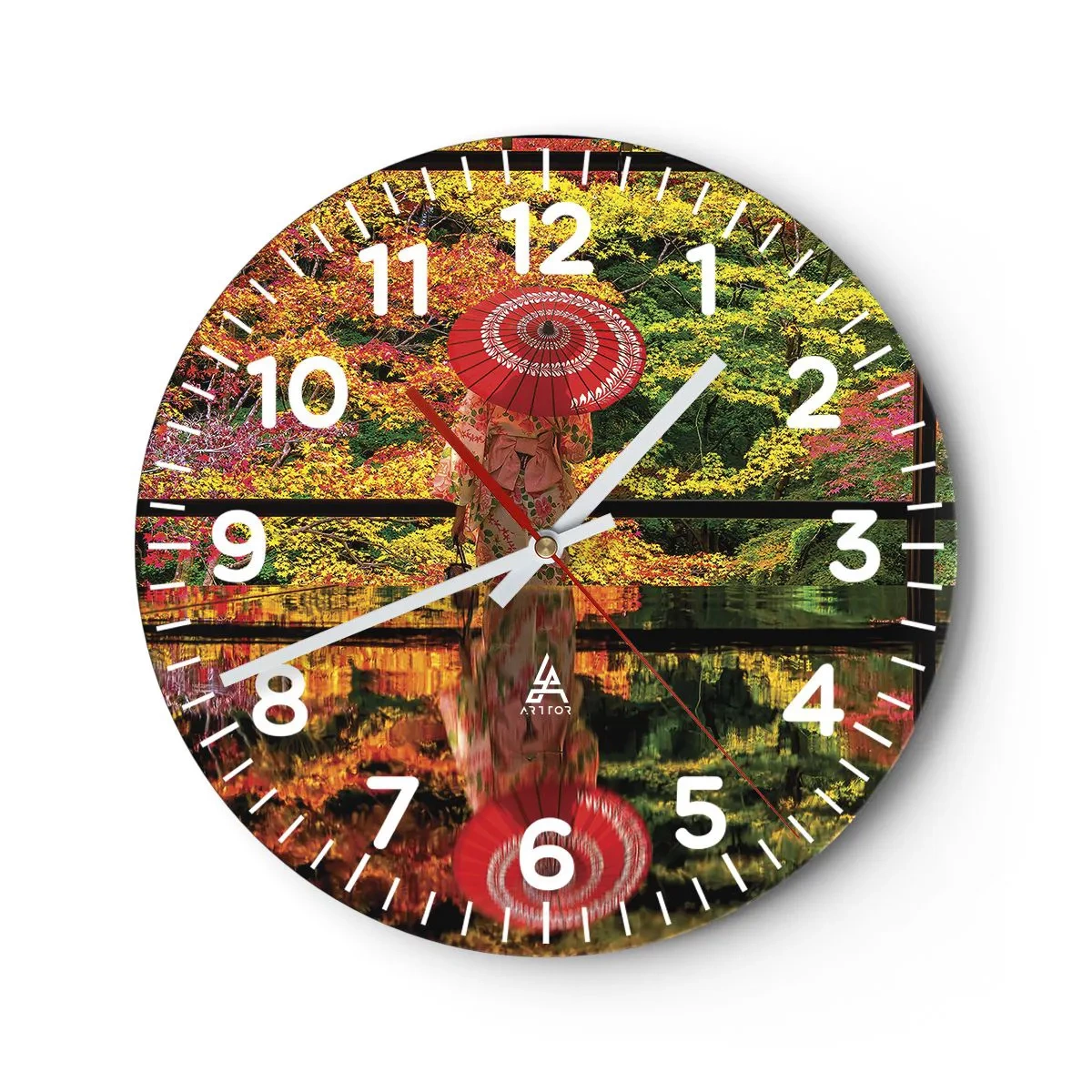 Horloge murale - Pendule murale - Dans le temple de la nature - 40x40 cm