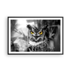 Affiche dans un cadre noir - Poster - Rien ne se cachera - 91x61 cm