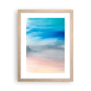 Affiche dans un chêne clair - Poster - Éléments : air - 30x40 cm