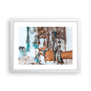 Affiche dans un cadre blanc - Poster - Trésor local - 40x30 cm