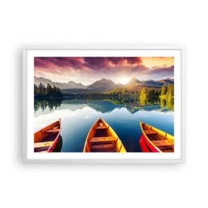 Affiche dans un cadre blanc - Poster - Rien contre nature - 70x50 cm