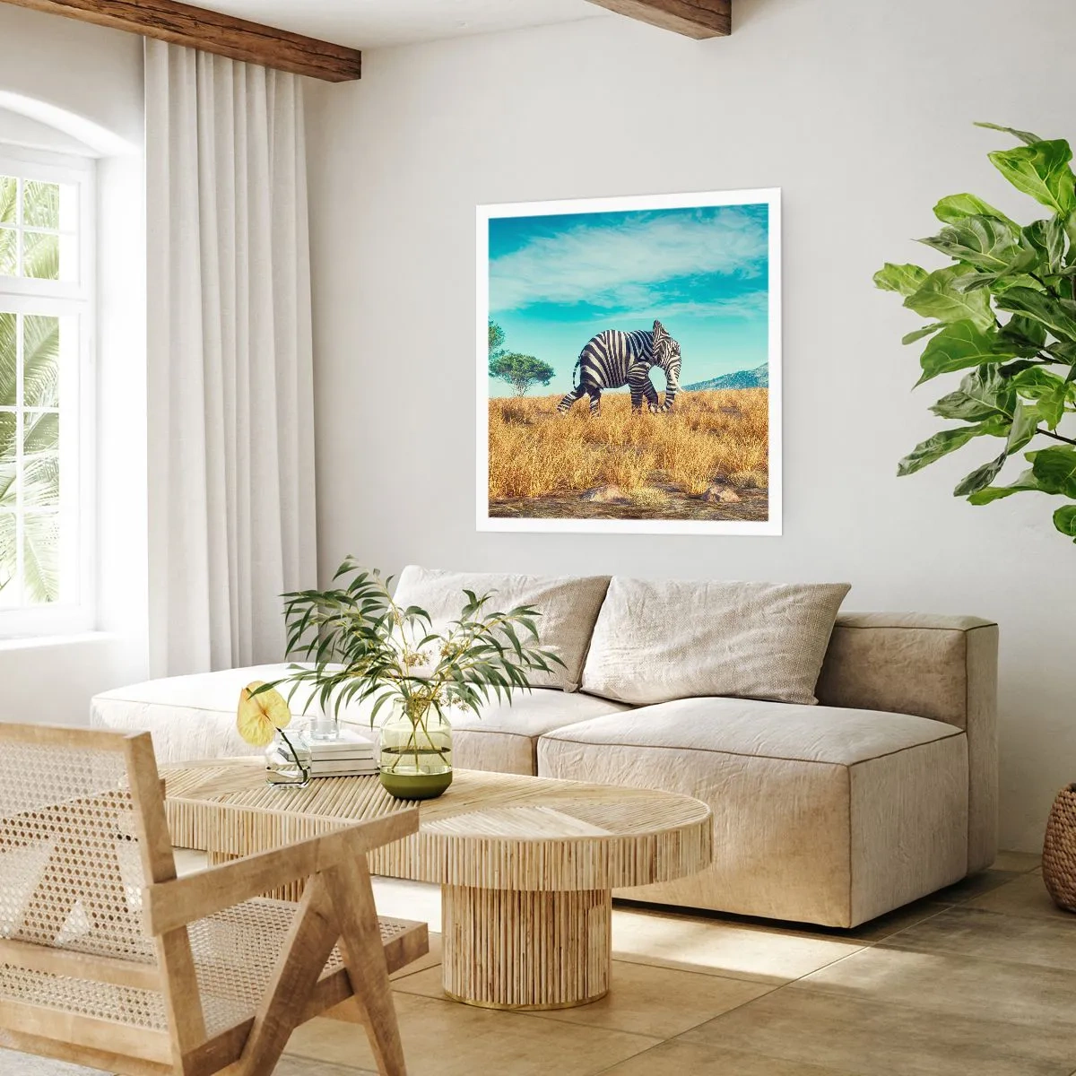 Affiche - Poster - Le gris n'est déjà plus à la mode - 40x40 cm