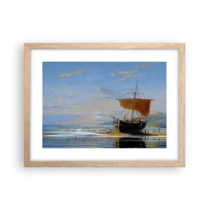 Affiche dans un chêne clair - Poster - Eau, terre, air - 40x30 cm