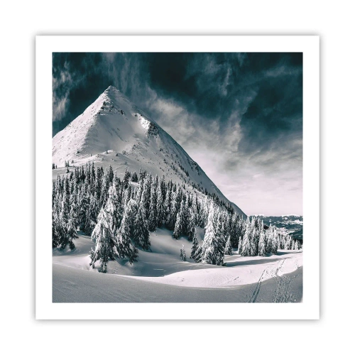 Affiche - Poster - Le pays de la neige et de la glace - 60x60 cm