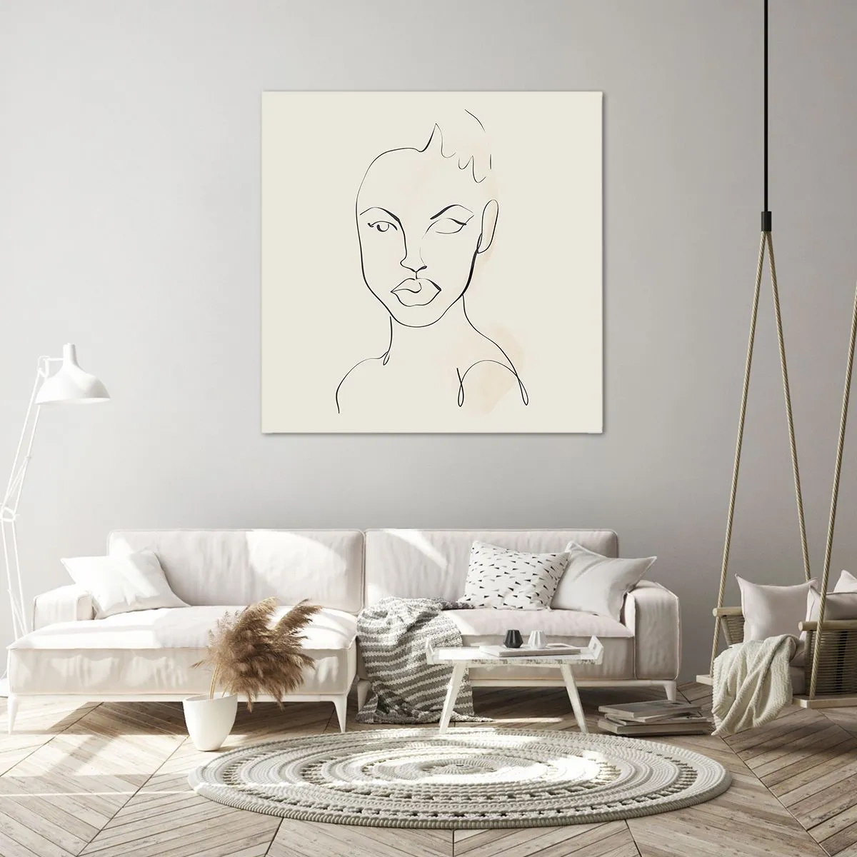 Impression sur toile - Image sur toile - Esquisse de la sensualité - 40x40 cm